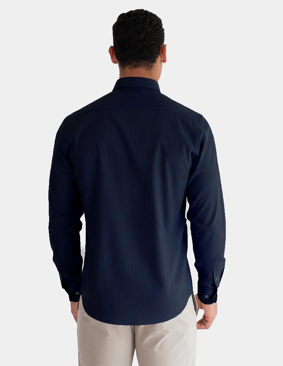 "camisa/sobrecamisa" casual generra "de" (si aplica) poliéster "manga" larga "para hombre"