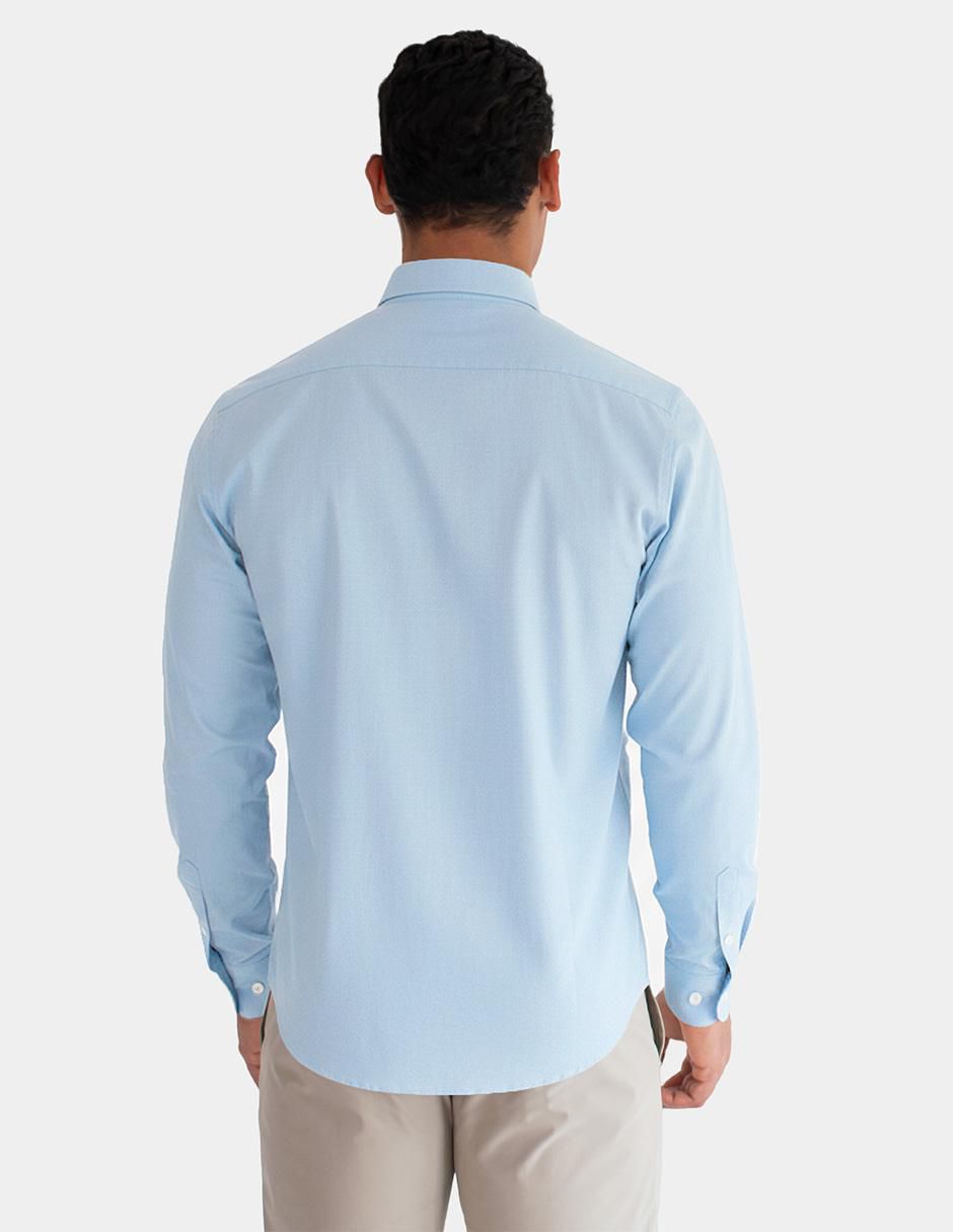Camisa casual manga larga para hombre 2