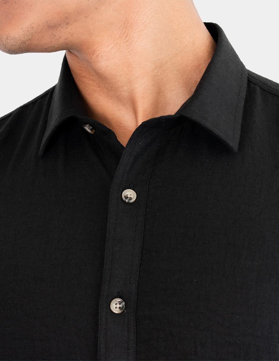 "camisa/sobrecamisa" casual generra "de" (si aplica) poliéster "manga" larga "para hombre"