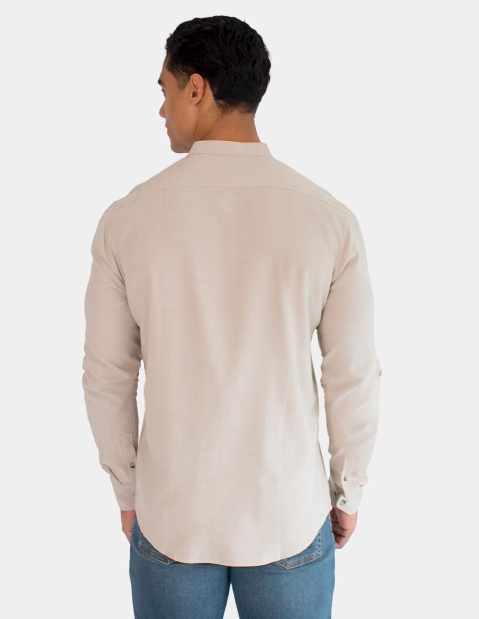 "camisa/sobrecamisa" casual generra "de" (si aplica) mezcla de materiales "manga" larga "para hombre"
