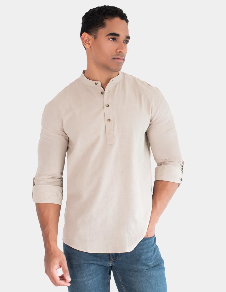 "camisa/sobrecamisa" casual generra "de" (si aplica) mezcla de materiales "manga" larga "para hombre"