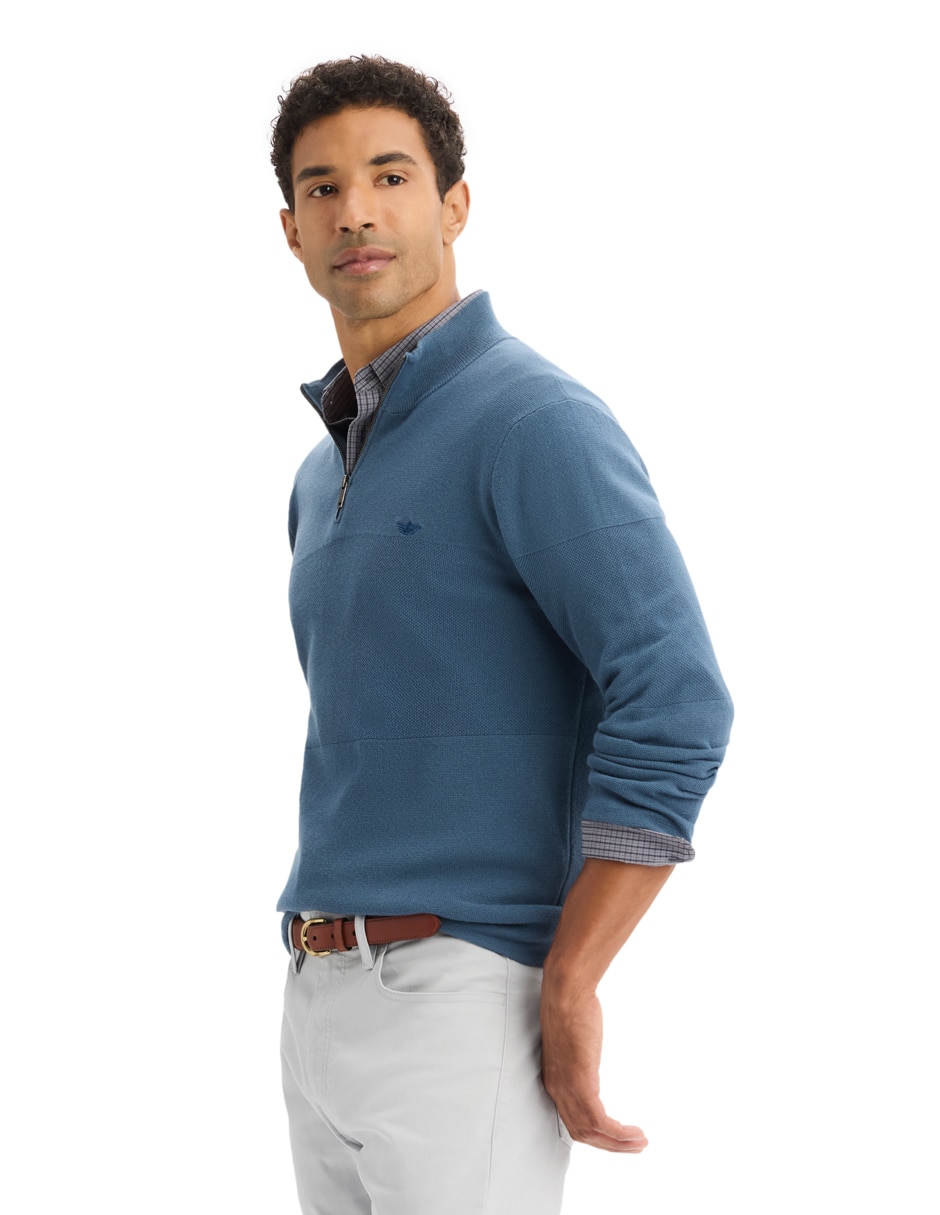 Suéter cuello con cierre para hombre 3