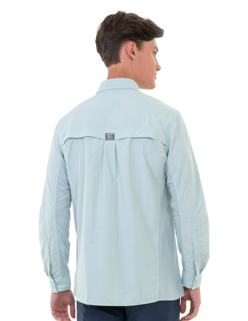 Camisa casual manga larga para hombre 2