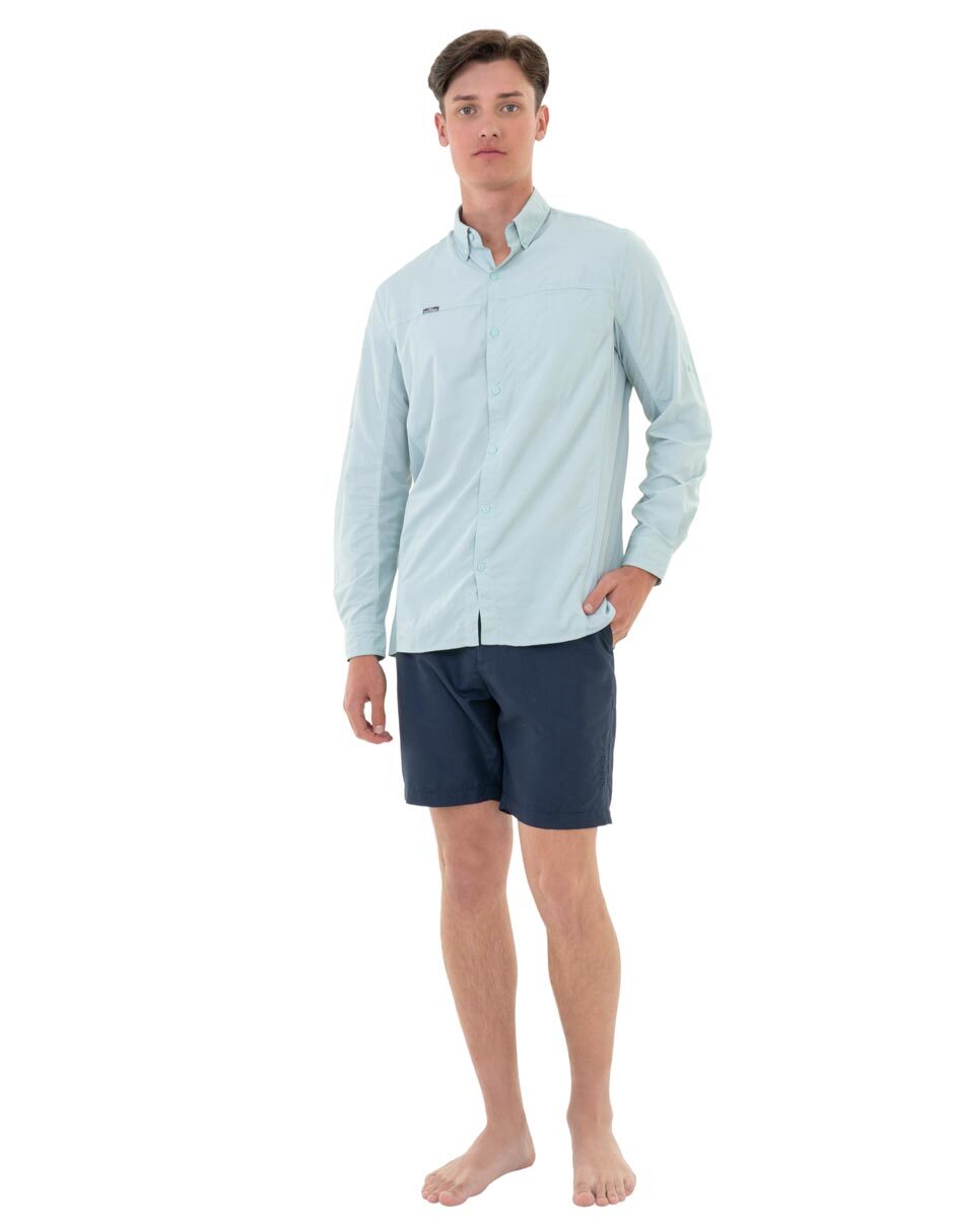 Camisa casual manga larga para hombre 3