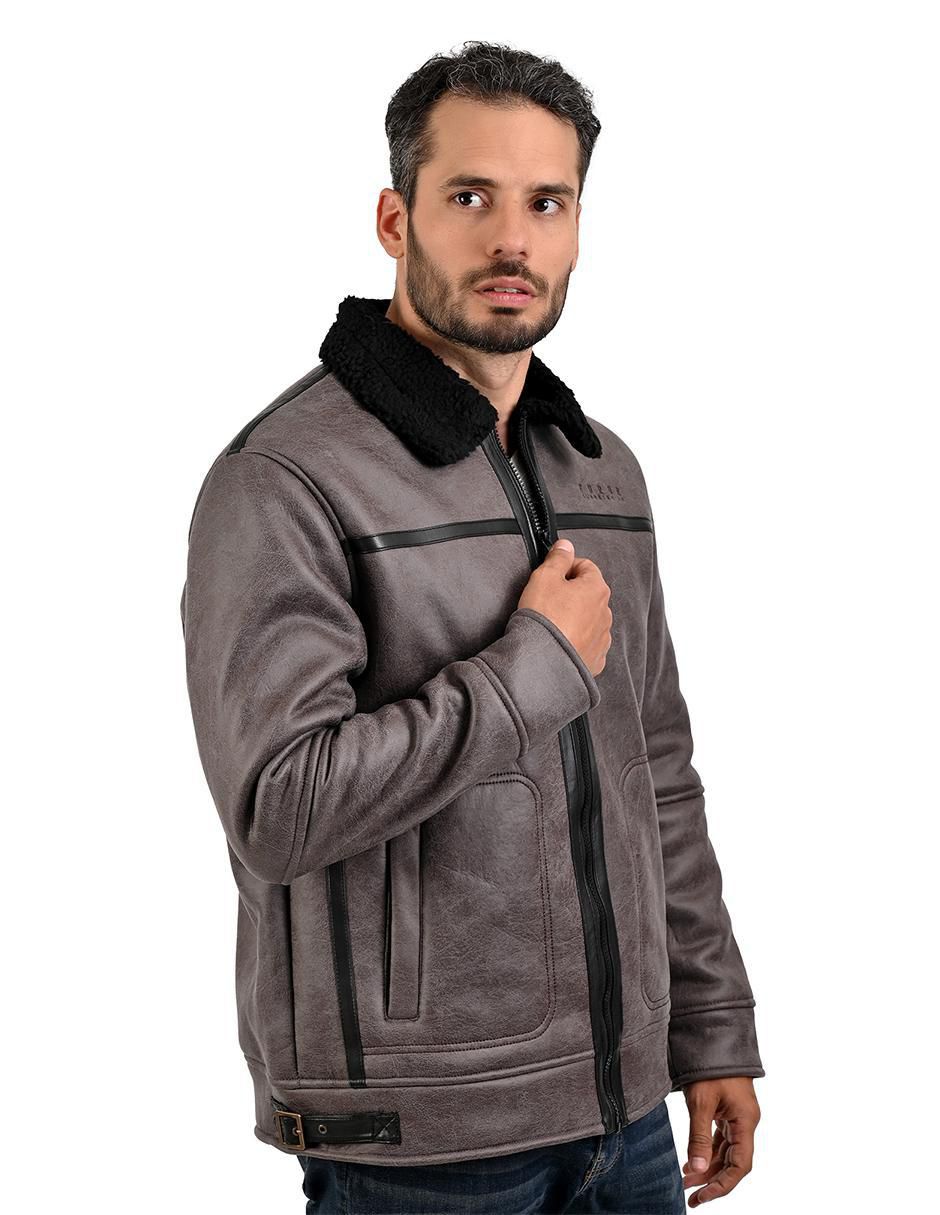Chamarra casual con bolsillos para hombre 2