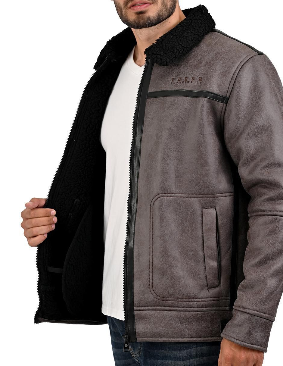 Chamarra casual con bolsillos para hombre 4