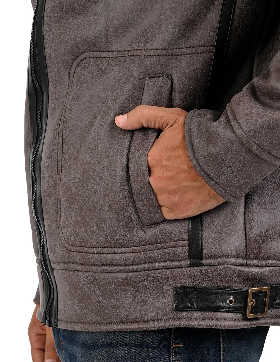 Chamarra casual con bolsillos para hombre 6