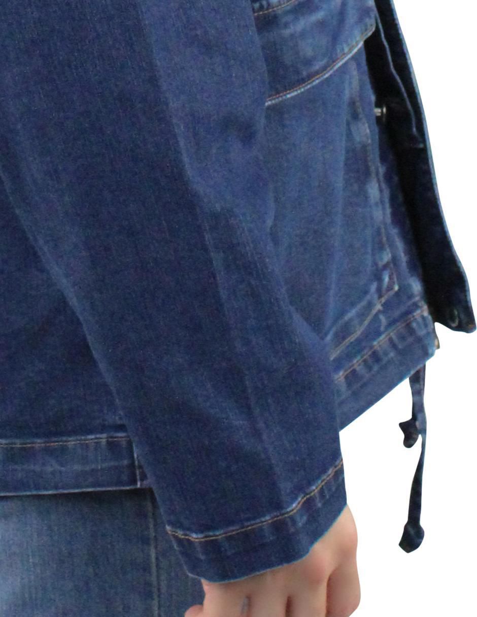 Chamarra denim de mezclilla con bolsillos para hombre 6