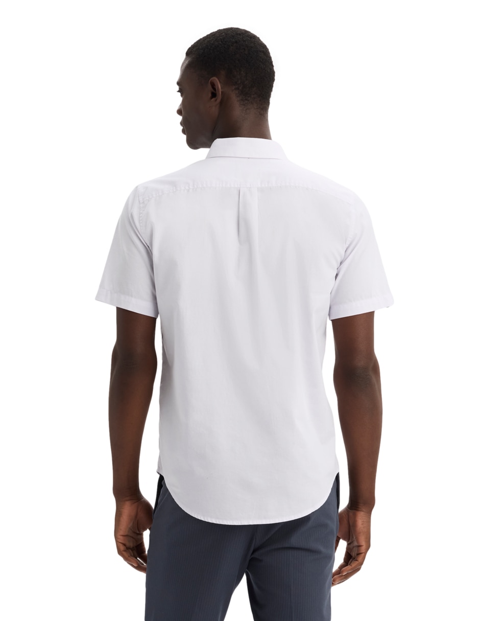 Camisa casual de algodón manga corta para hombre 2