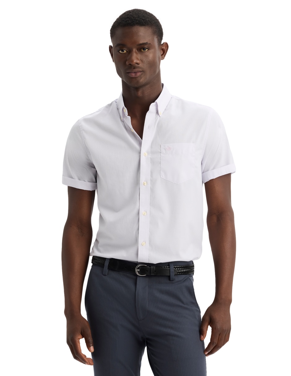 Camisa casual de algodón manga corta para hombre 3