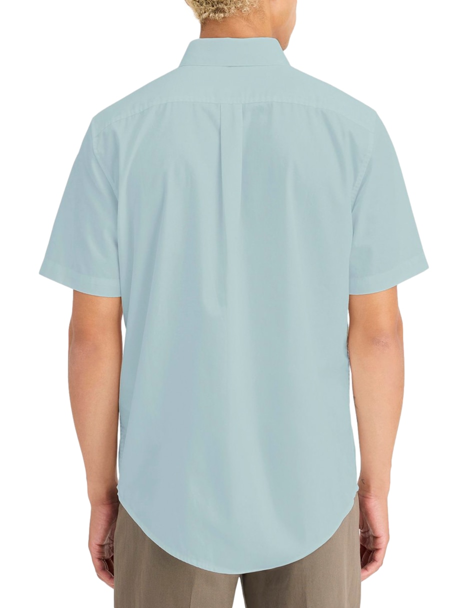 Camisa casual de algodón manga corta para hombre 4