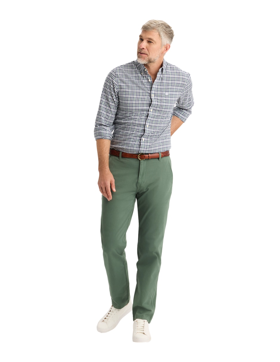 Camisa de vestir de algodón manga larga para hombre 5