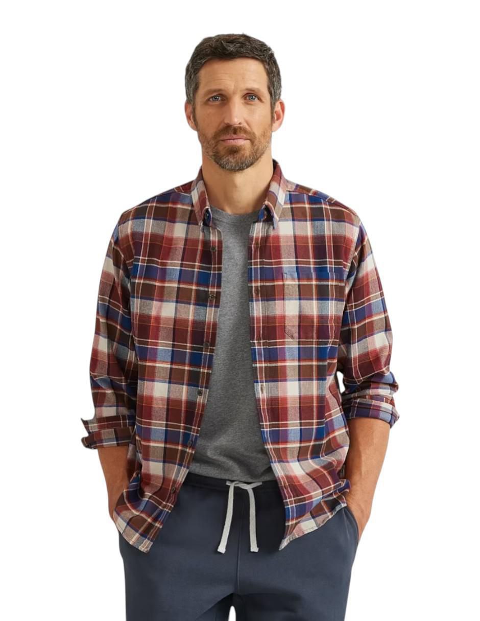 Camisa casual de manga larga para hombre