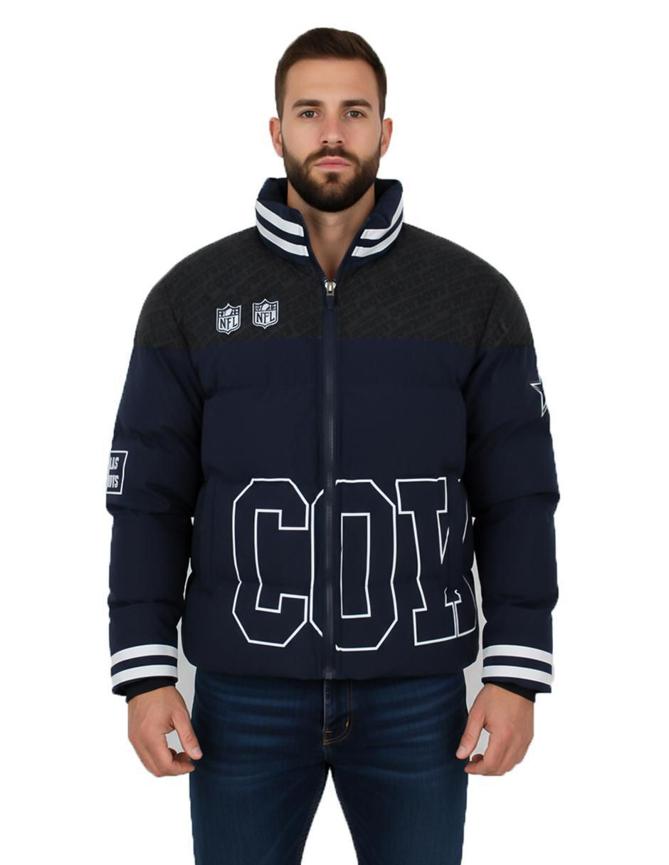 Chamarra acolchada Dallas Cowboys con bolsillos para hombre