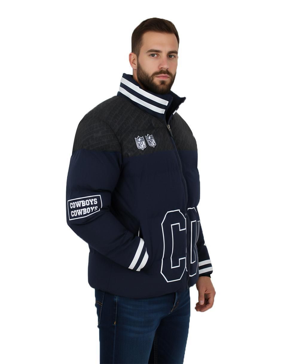 Chamarra acolchada Dallas Cowboys con bolsillos para hombre 2