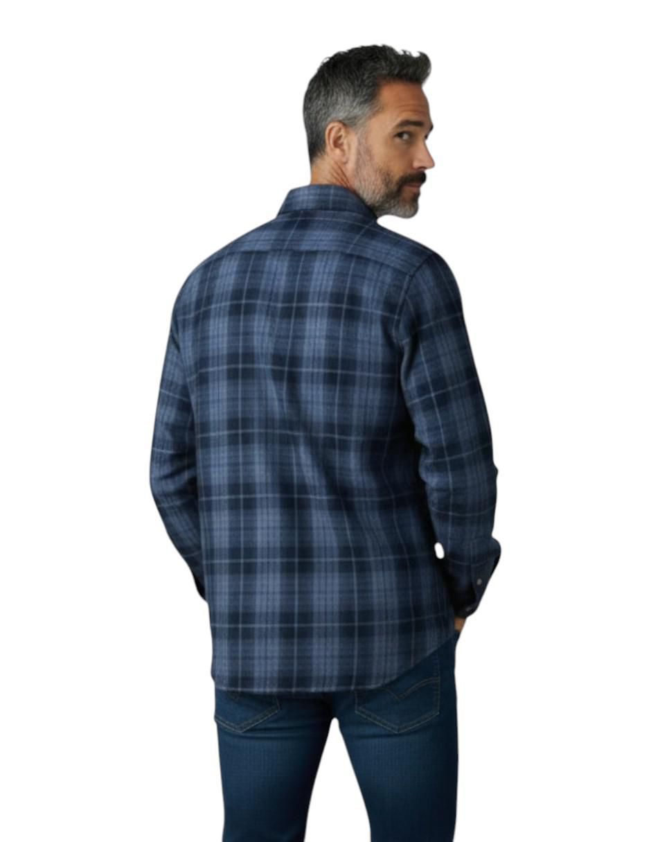 Camisa casual manga larga para hombre 2
