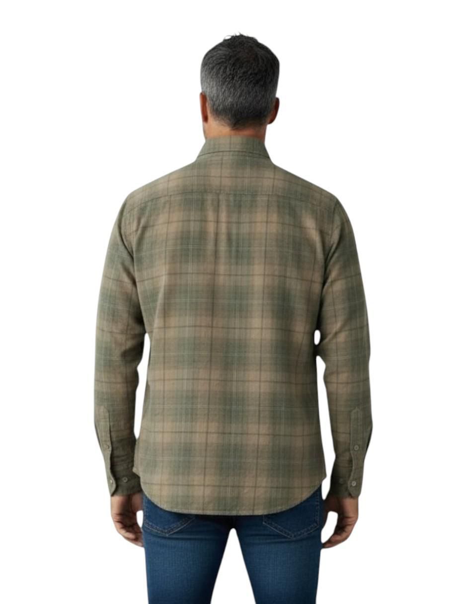 Camisa casual de manga larga para hombre 2
