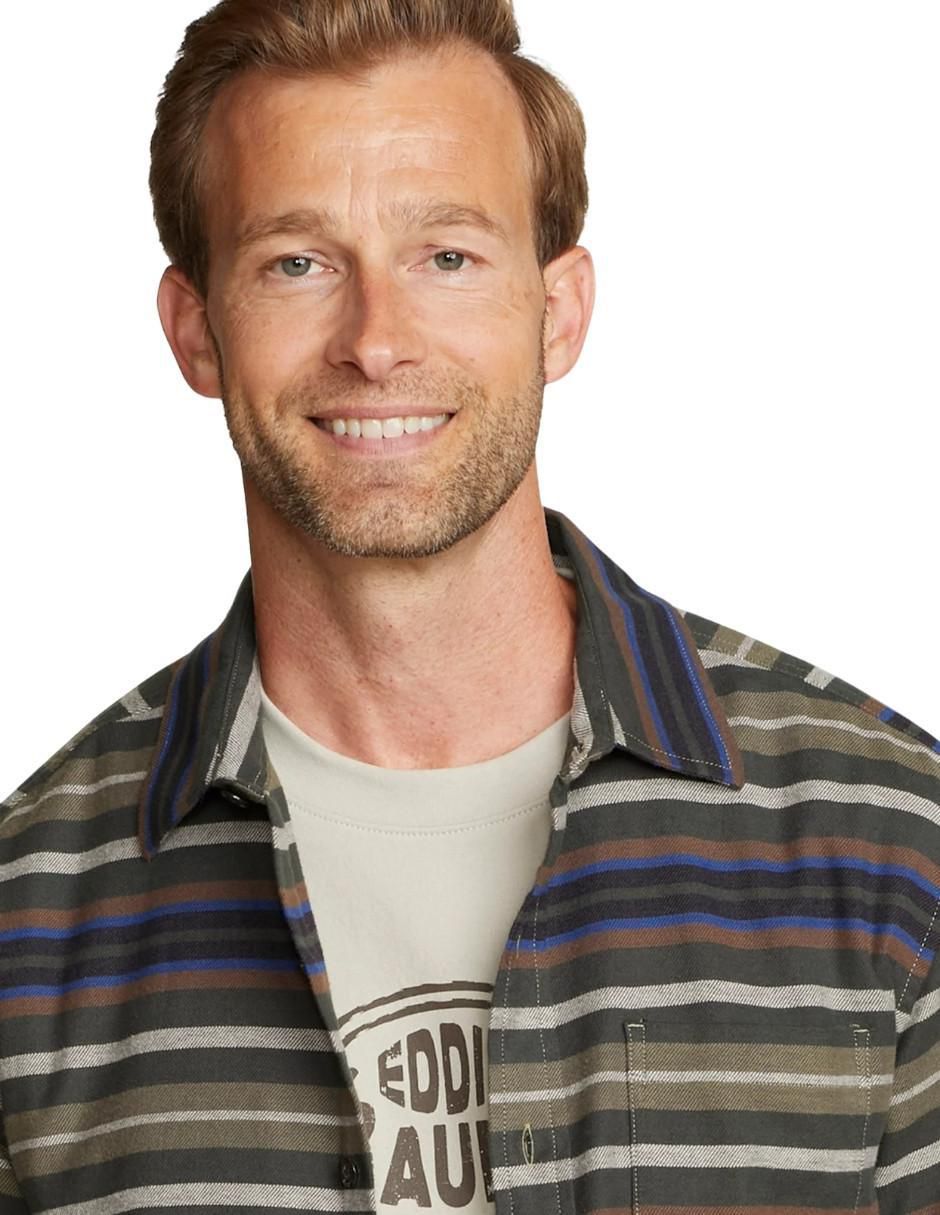 "camisa/sobrecamisa" casual eddie bauer "de" (si aplica) algodón y spandex "manga" larga "para hombre"