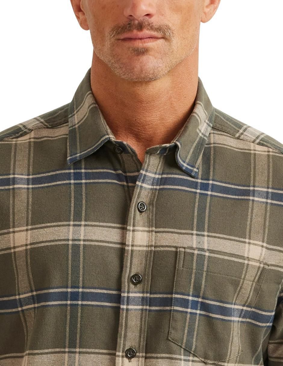 "camisa/sobrecamisa" casual eddie bauer "de" (si aplica) algodón y spandex "manga" larga "para hombre"