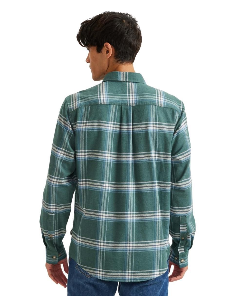 Camisa casual manga larga para hombre 2