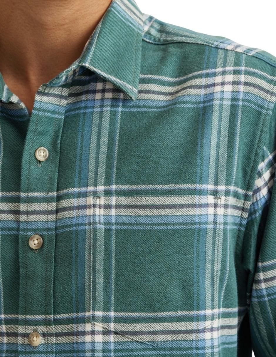 Camisa casual manga larga para hombre 3