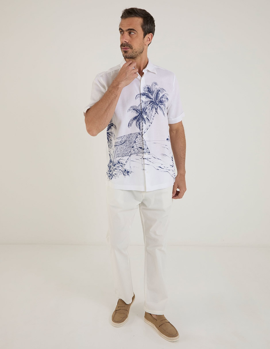 Camisa casual manga corta para hombre 2