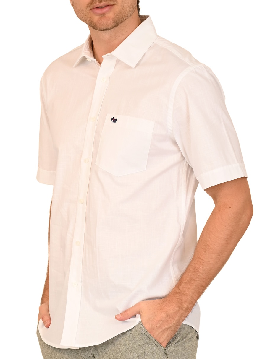 Camisa casual de algodón manga corta para hombre 4