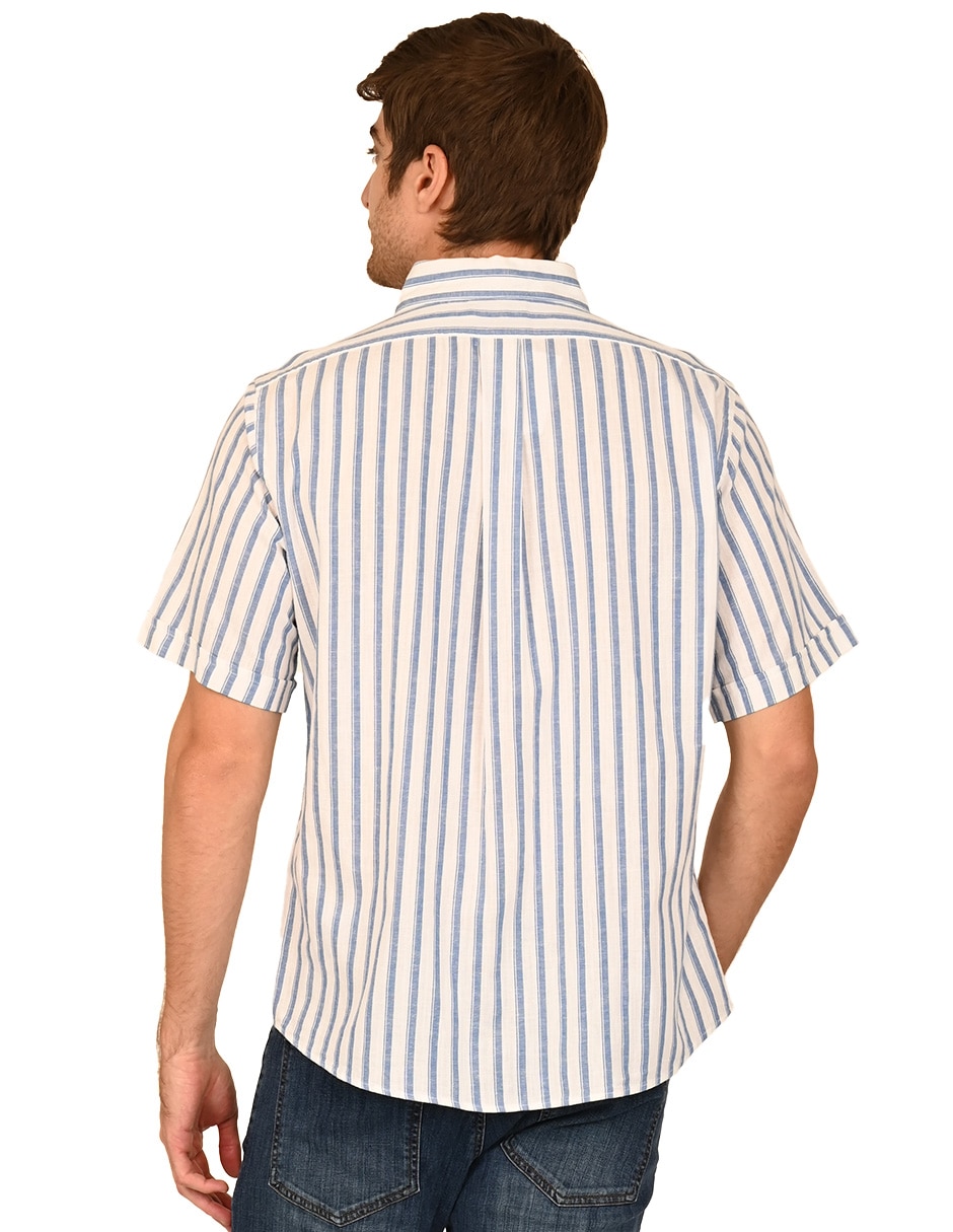 Camisa casual de algodón manga corta para hombre 3