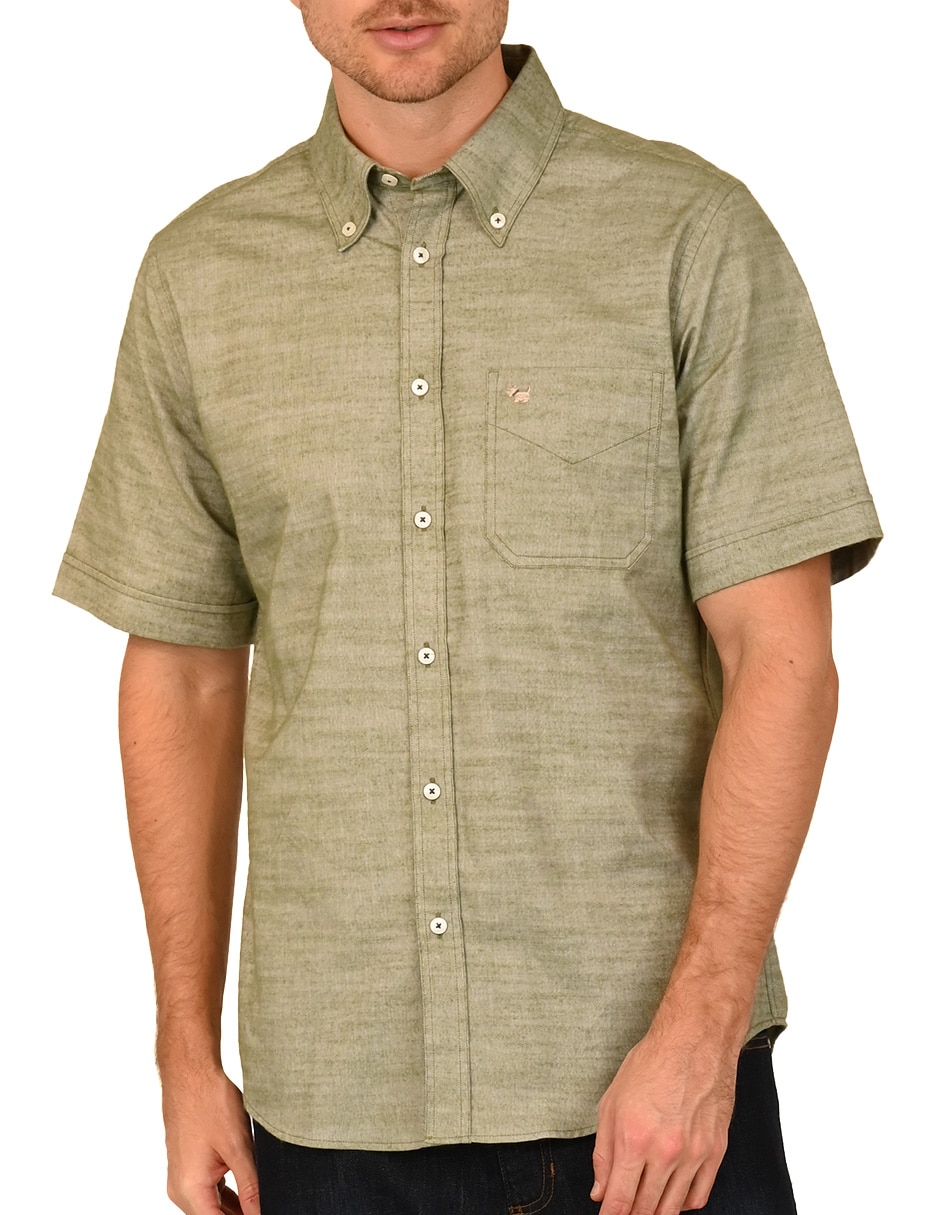 Camisa casual de algodón manga corta para hombre 4