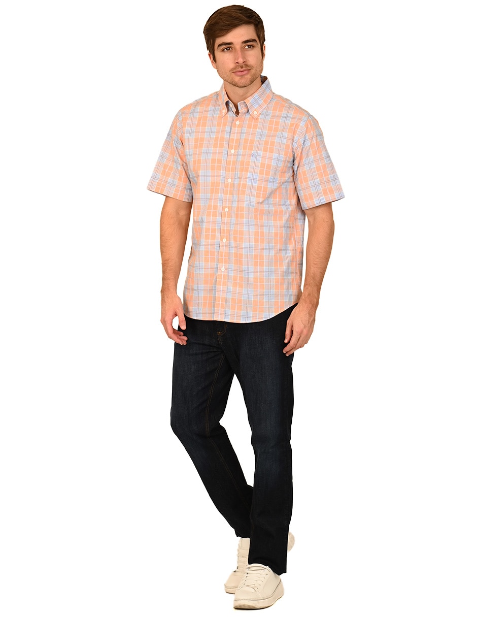 Camisa casual de algodón manga corta para hombre 2