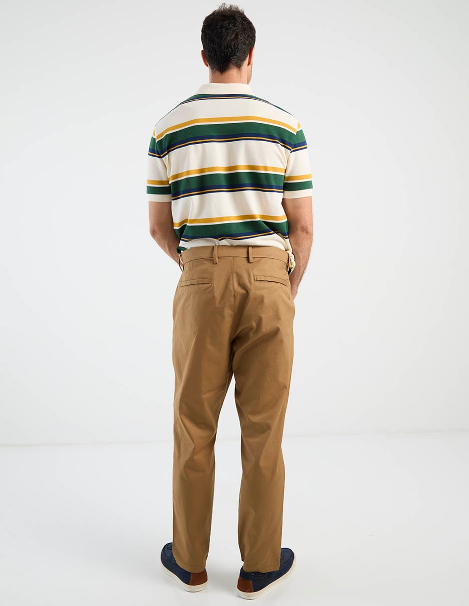Pantalón casual straight de algodón para hombre 6