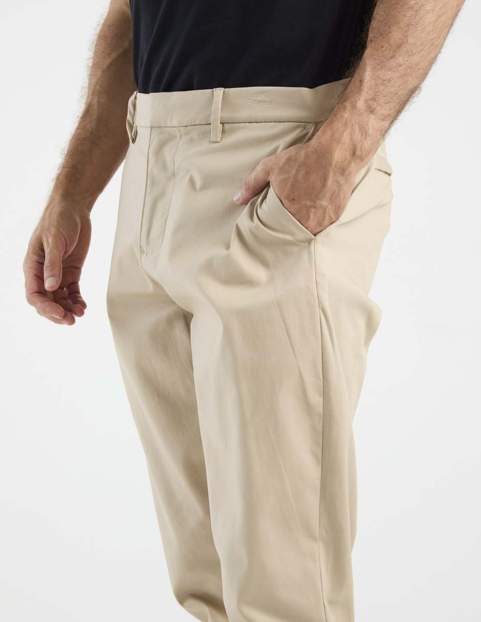 Pantalón casual chino straight de algodón para hombre 5