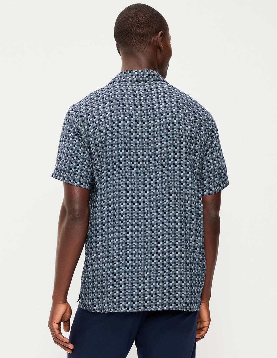 Camisa casual de algodón manga corta para hombre 2