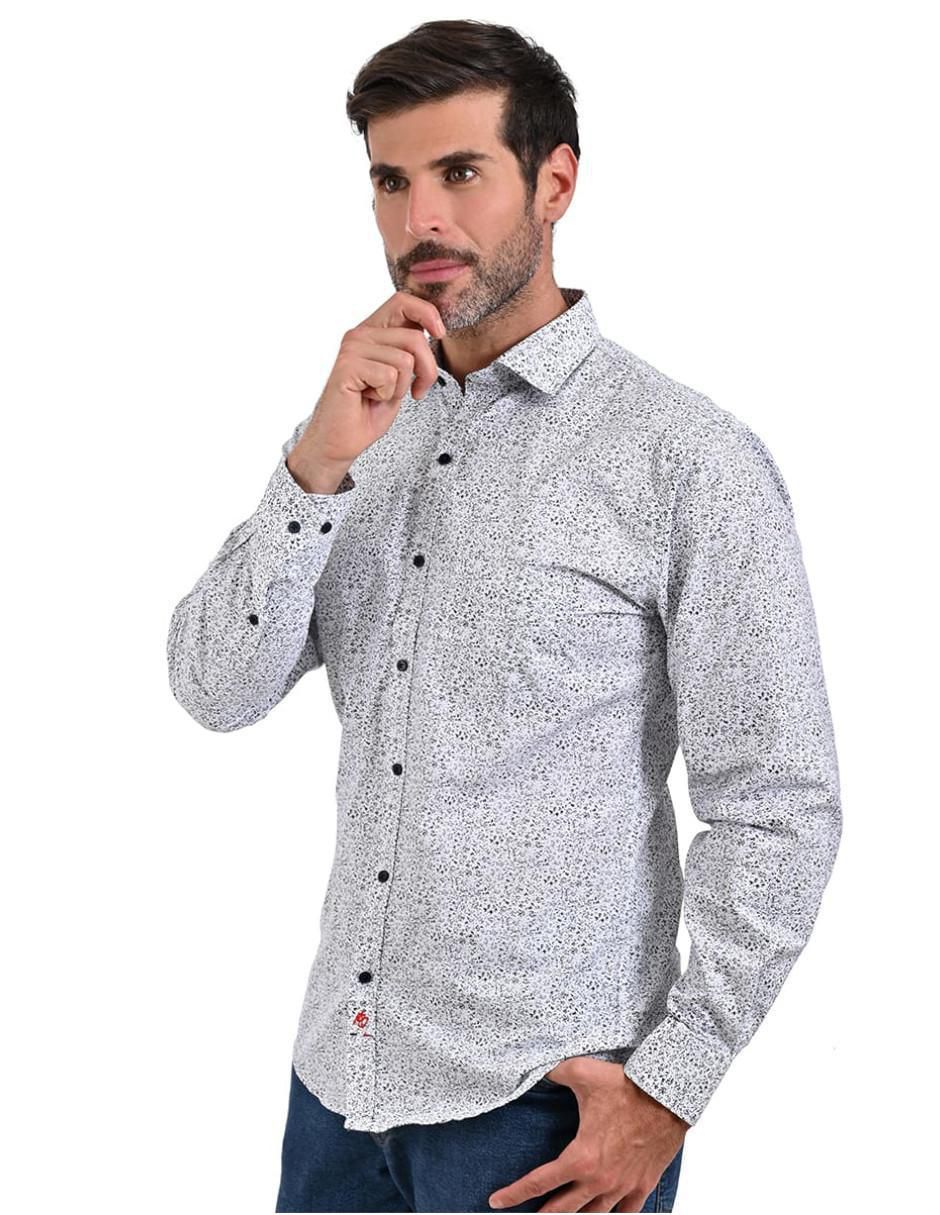 Camisa casual manga larga para hombre 2