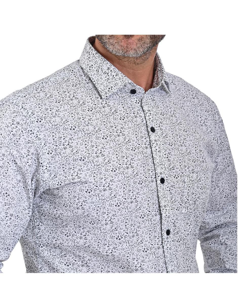Camisa casual manga larga para hombre 5