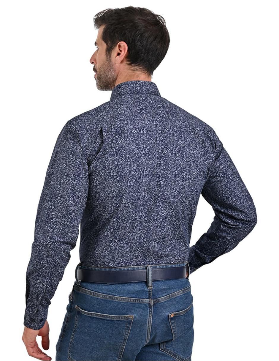 "camisa/sobrecamisa" casual michel blanc "de" (si aplica) algodón y poliéster "manga" larga "para hombre"