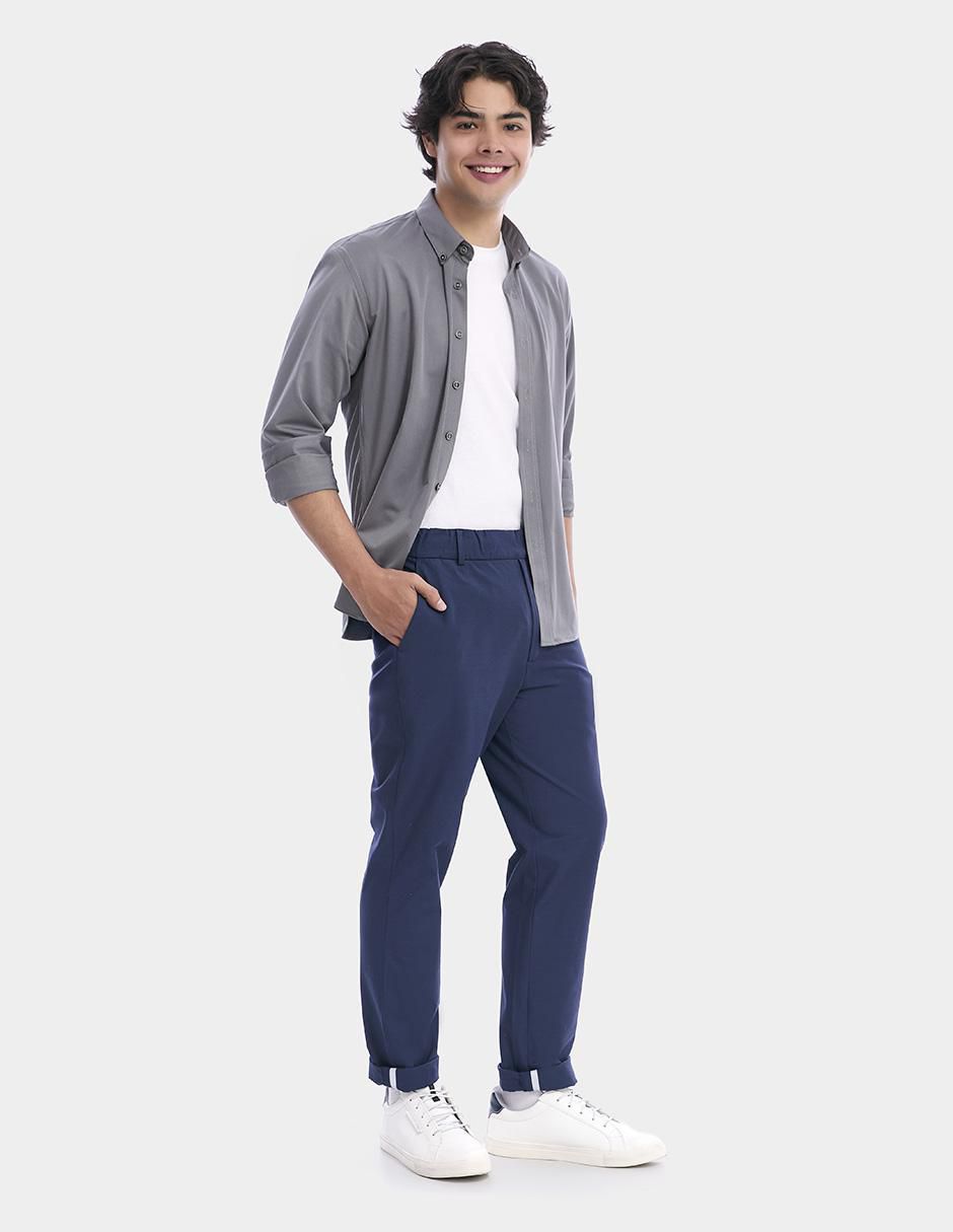 "camisa/sobrecamisa" business casual vittorio forti "de" (si aplica) poliéster "manga" larga "para hombre"