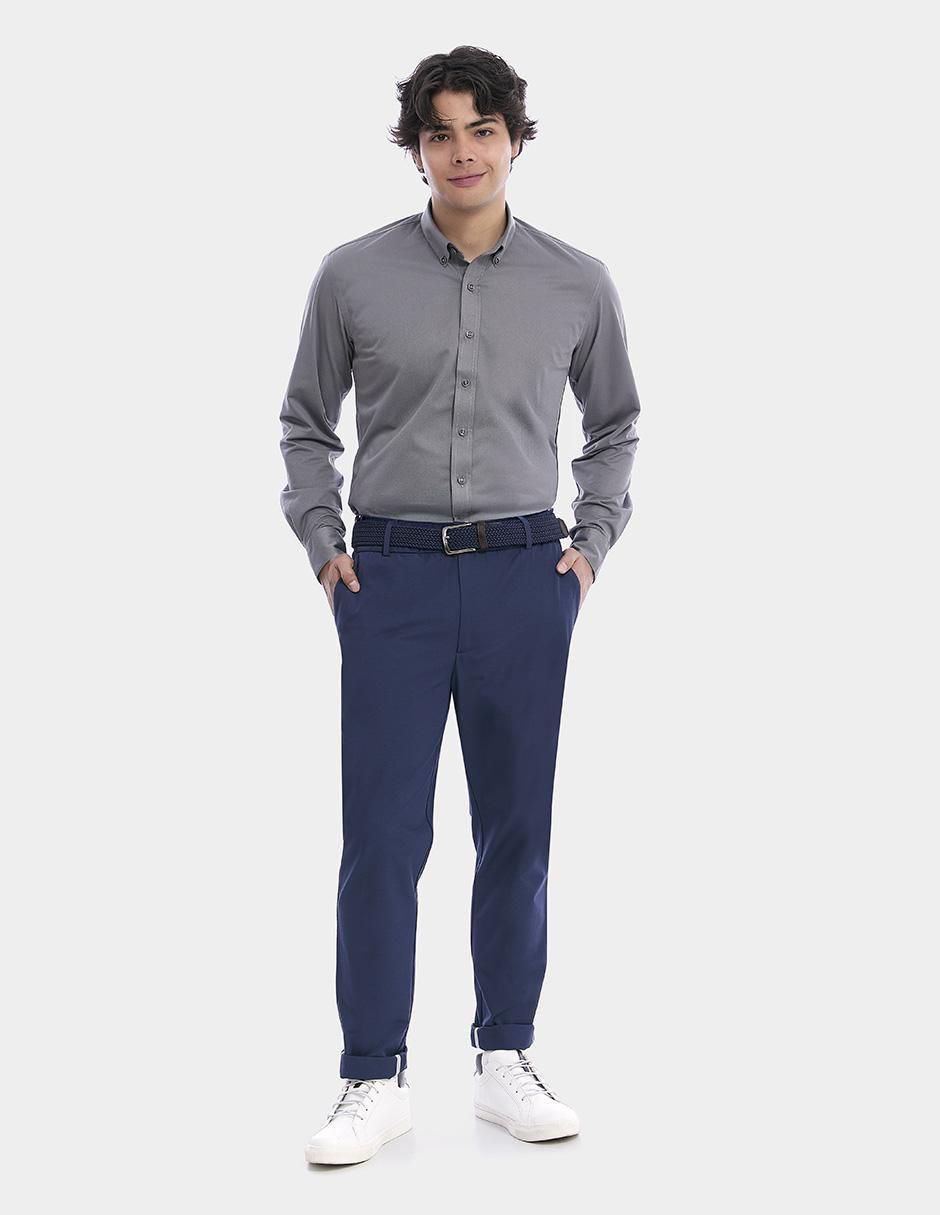 "camisa/sobrecamisa" business casual vittorio forti "de" (si aplica) poliéster "manga" larga "para hombre"