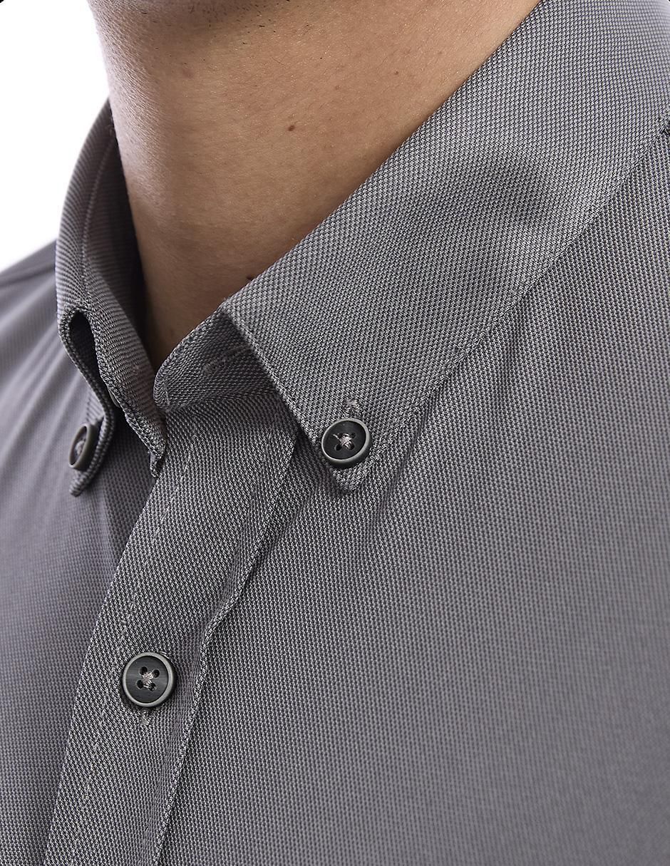 "camisa/sobrecamisa" business casual vittorio forti "de" (si aplica) poliéster "manga" larga "para hombre"