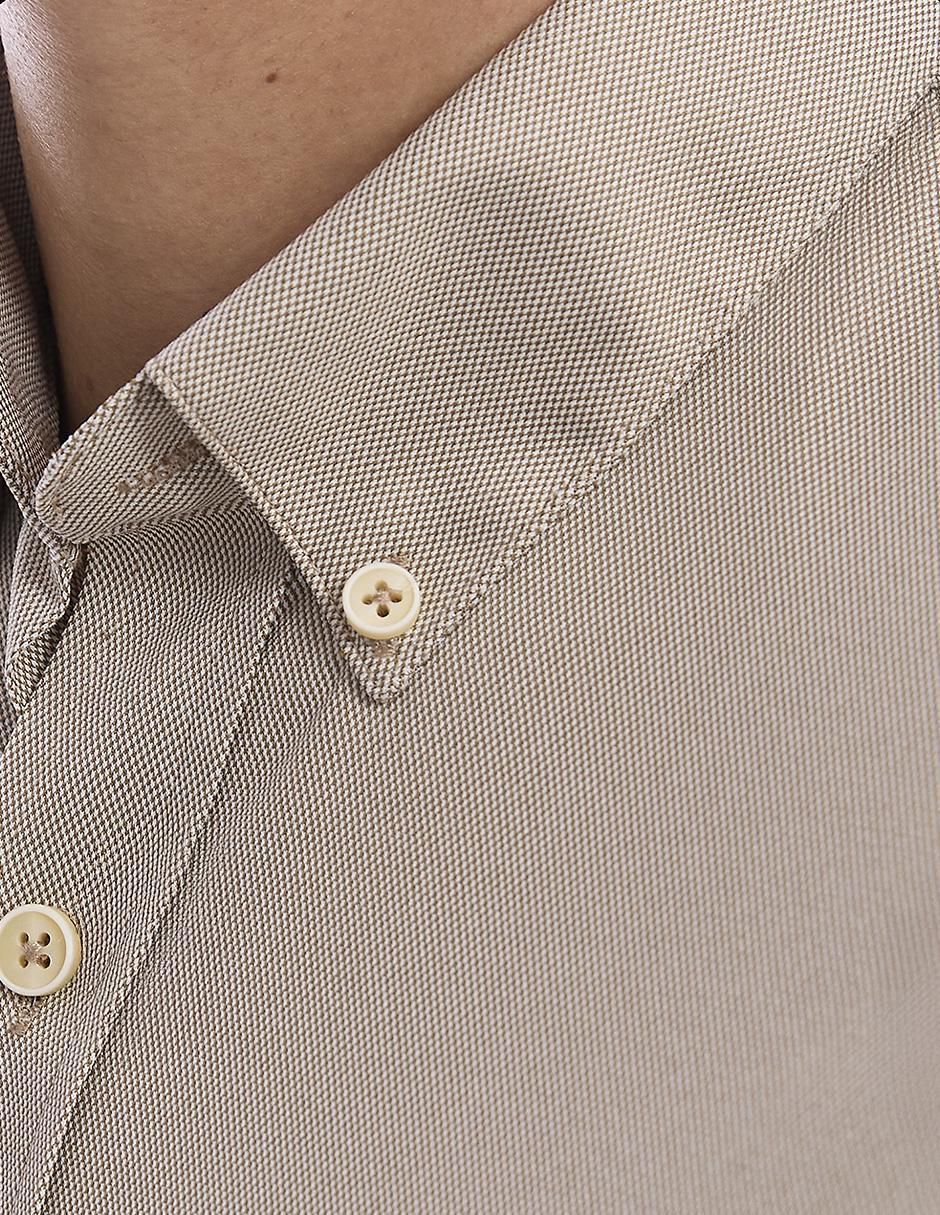Camisa business casual manga larga para hombre 7