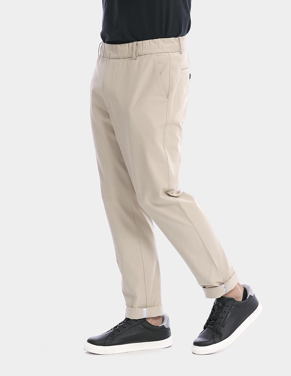 "pantalón" business casual regular slim vittorio forti "de" algodón y poliamida "para hombre"