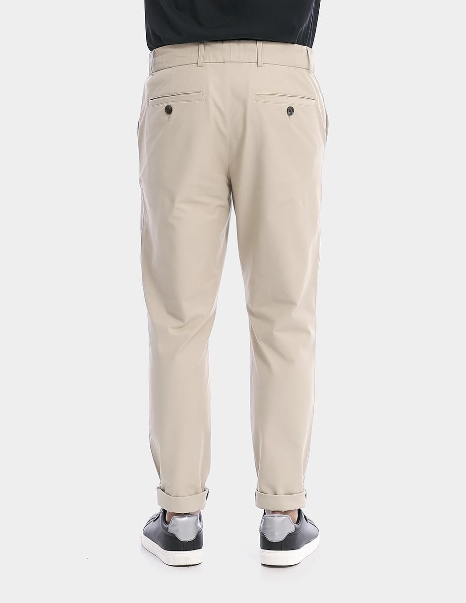 "pantalón" business casual regular slim vittorio forti "de" algodón y poliamida "para hombre"