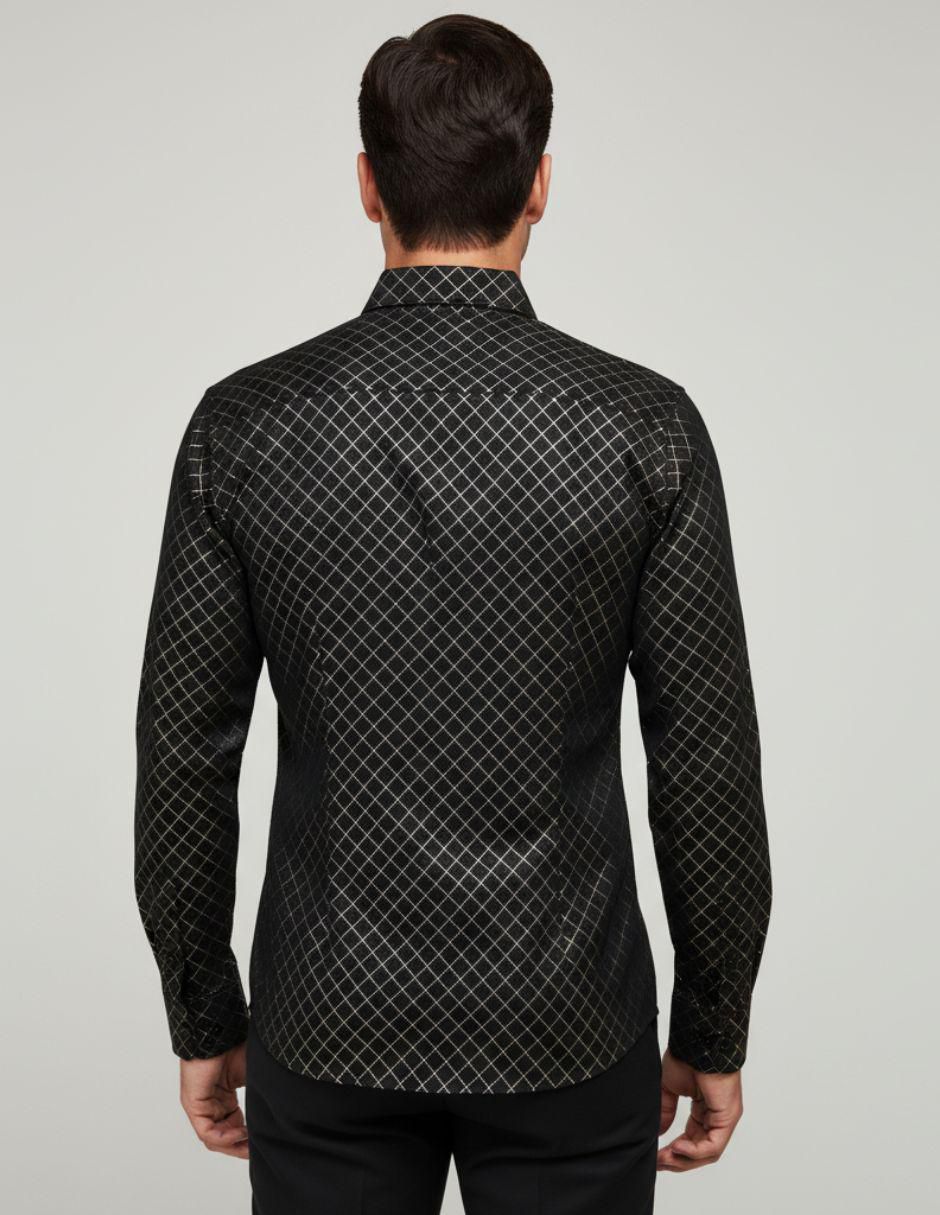 Camisa casual manga larga para hombre 3