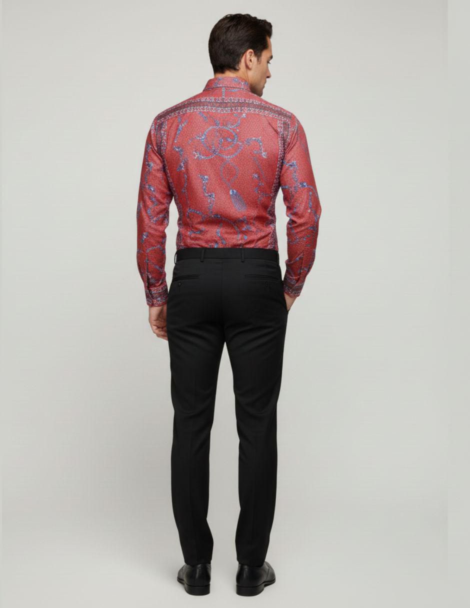 Camisa casual manga larga para hombre 3