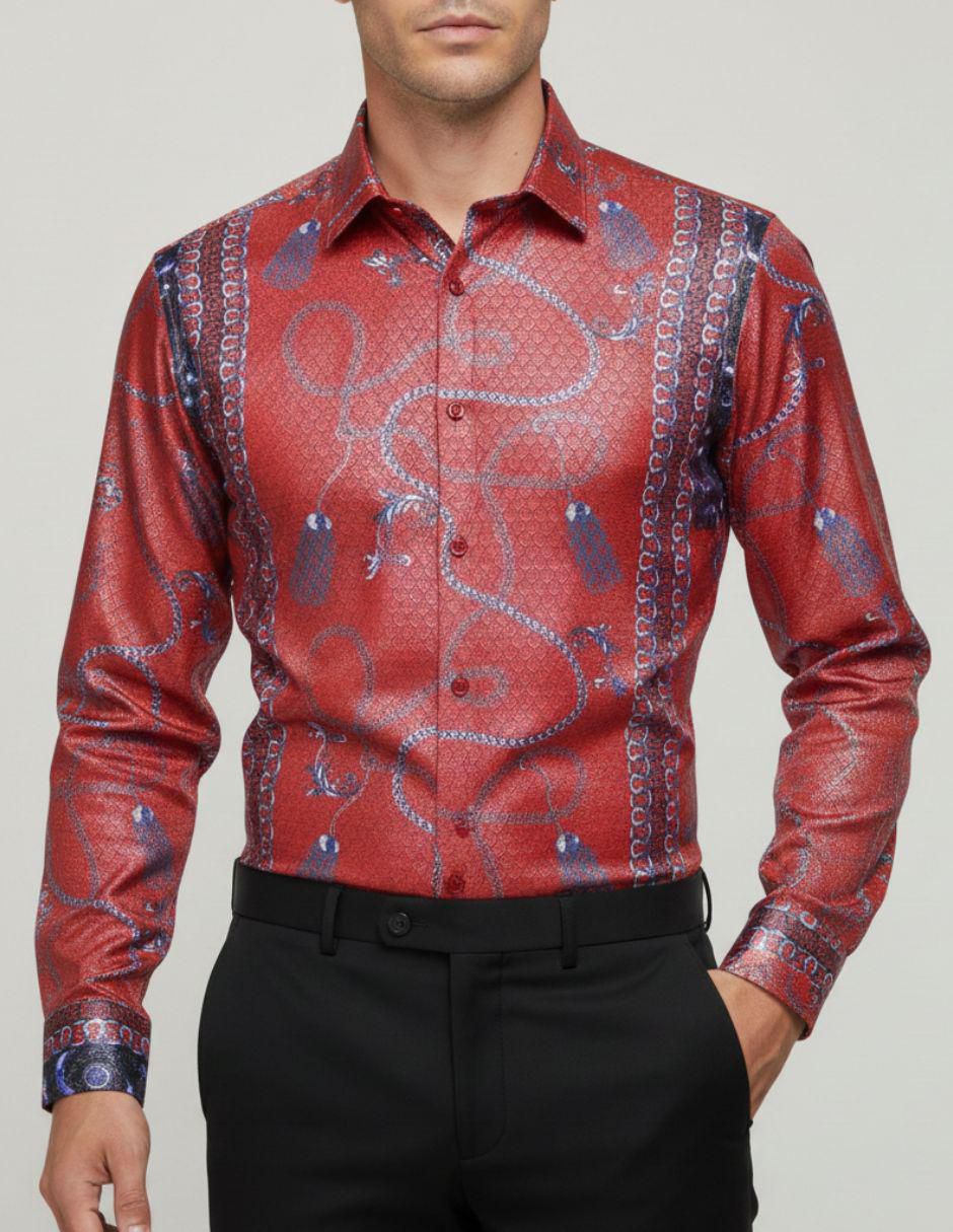 Camisa casual manga larga para hombre 4