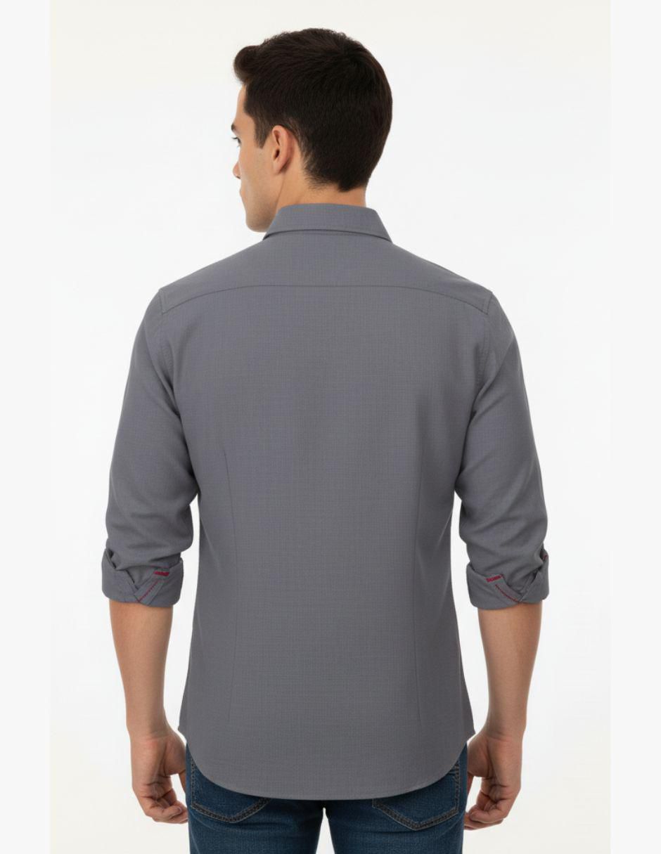 "camisa/sobrecamisa" casual pavini "de" (si aplica) algodón y poliéster "manga" larga "para hombre"