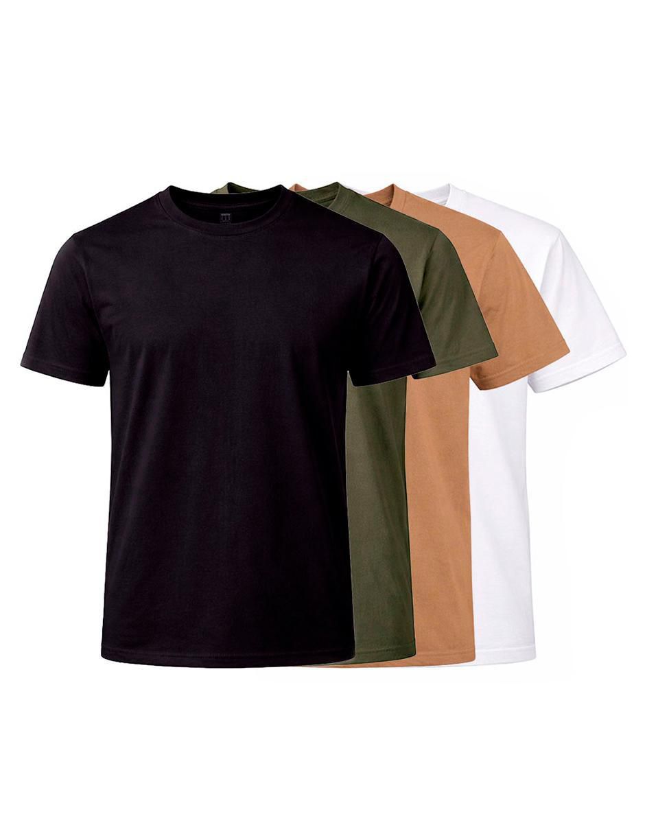 Set playera cuello redondo para hombre