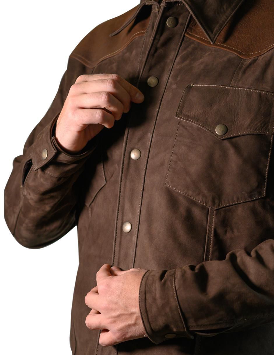 Chamarra de piel para hombre 3