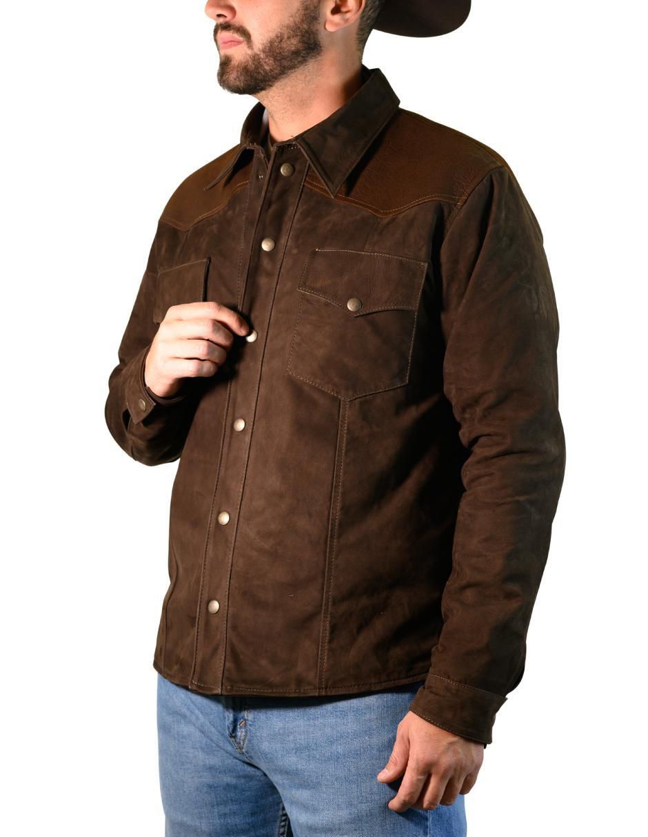 Chamarra de piel para hombre 7