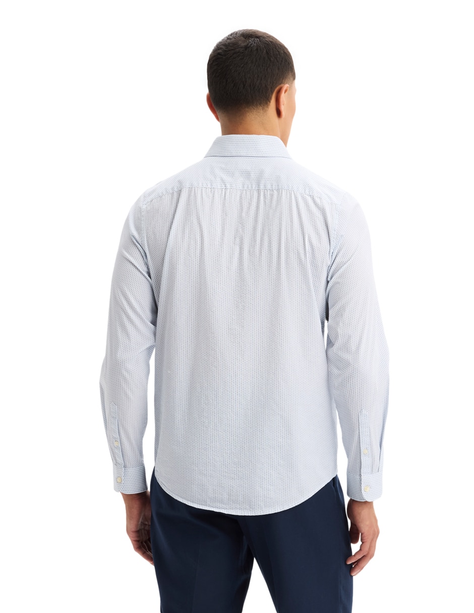 Camisa formal de algodón manga larga para hombre 2